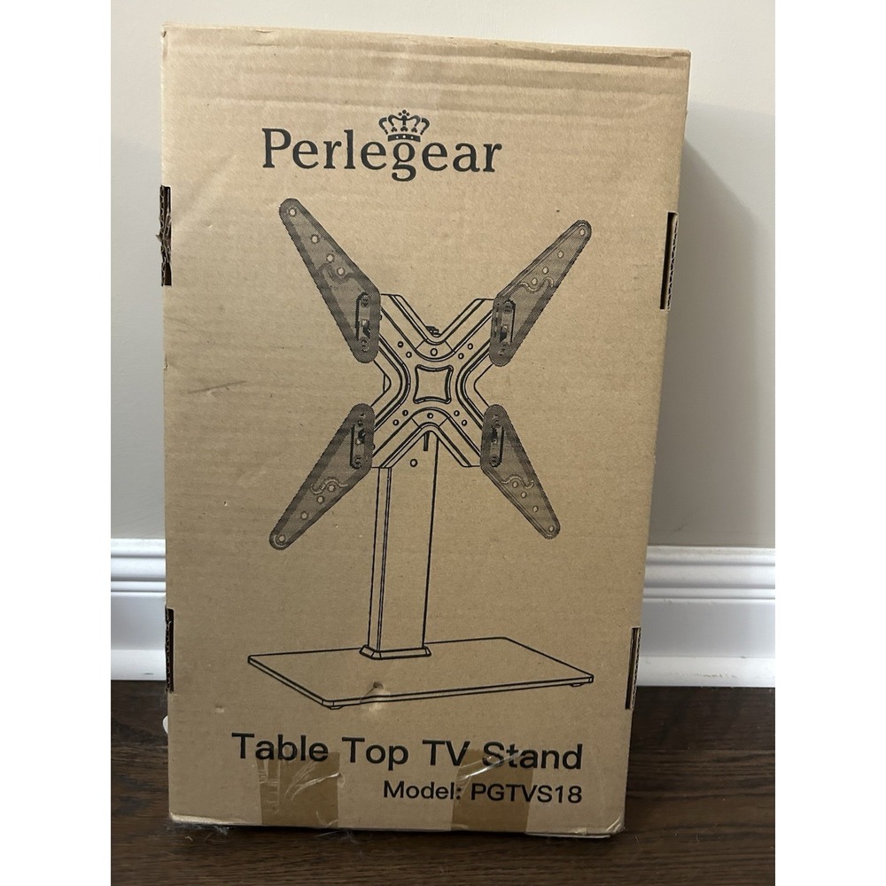 Perlegear Tabletop TV Stand — Model PGTVS18 (New in Box)